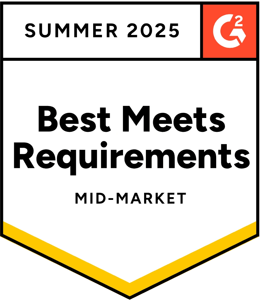 ZeroBounce has become a Mid-Market Best Meets Requirements for G2 for the Summer of 2025 as the email verifier.