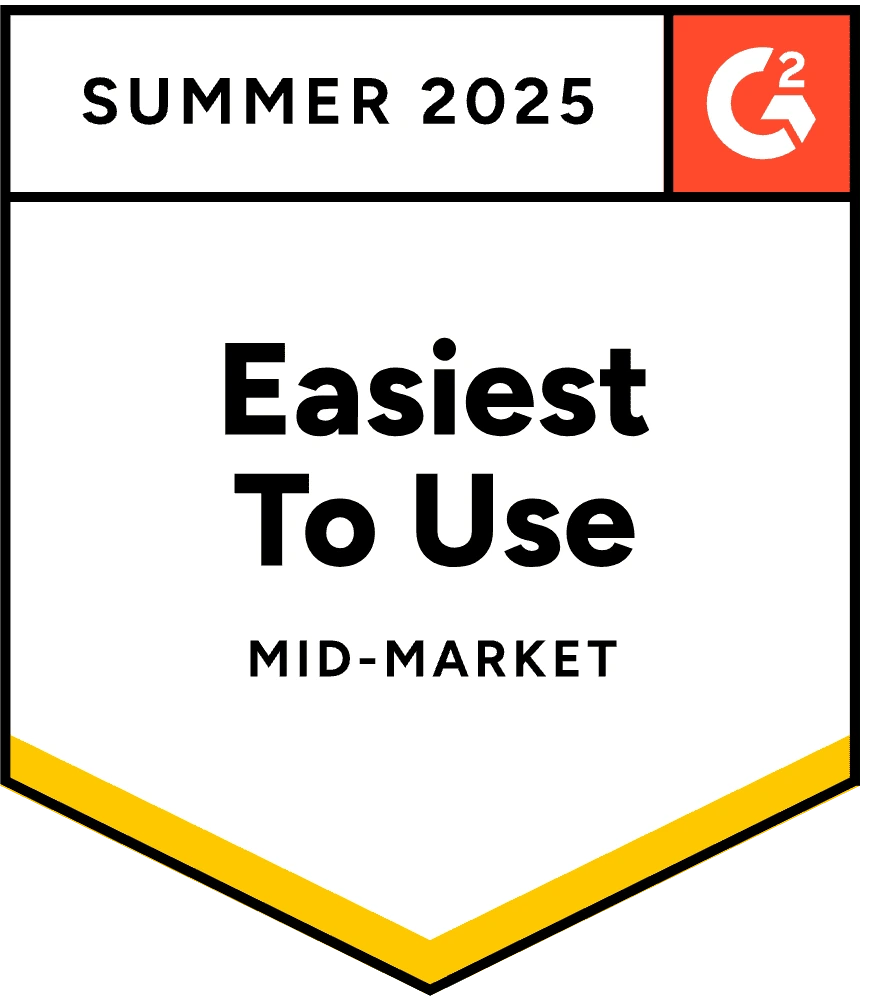 ZeroBounce has become a Mid-Market Easiest To Use for G2 for the Summer of 2025 as the email verifier.