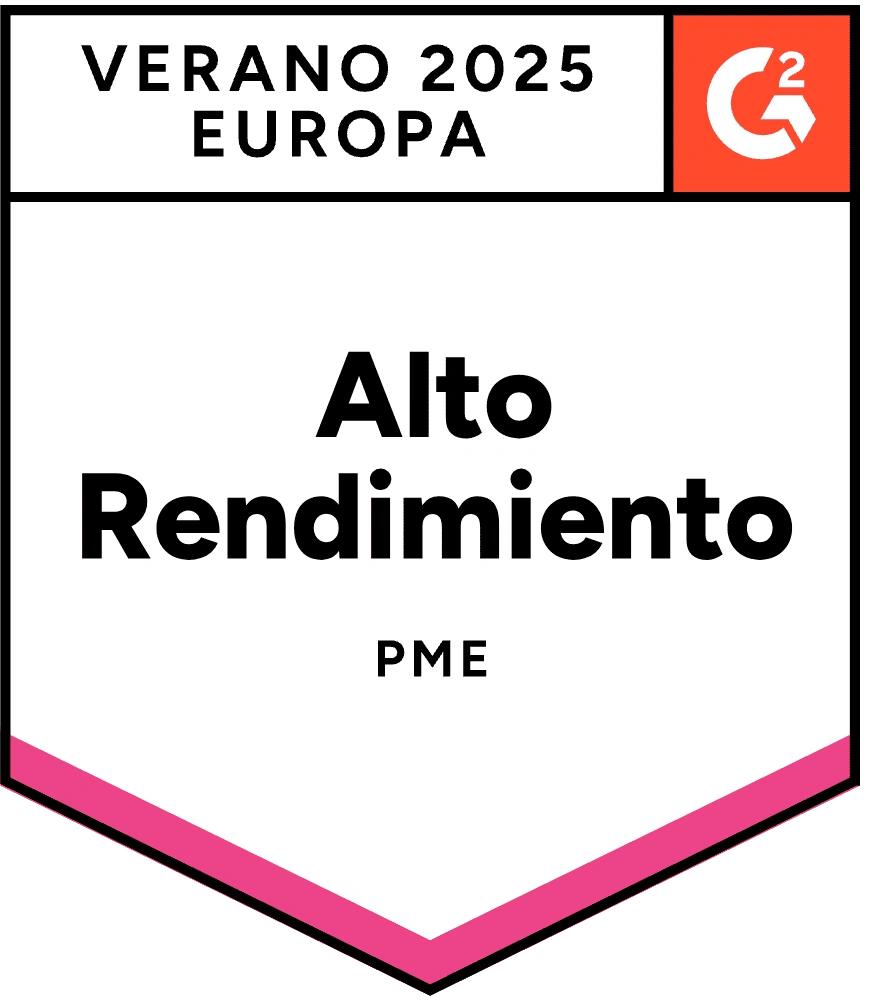 ZeroBounce es un Alto Desempeño en Pequeñas Empresas en Europa en la categoría de Verificación de Correos Electrónicos con G2 para el Verano de 2025.