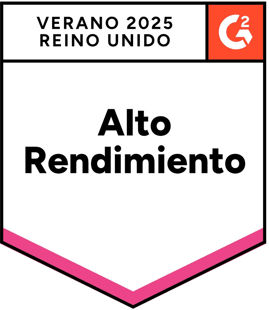 ZeroBounce es un Alto Desempeño en el Reino Unido en la categoría de Verificación de Correos Electrónicos con G2 para el Verano de 2025.