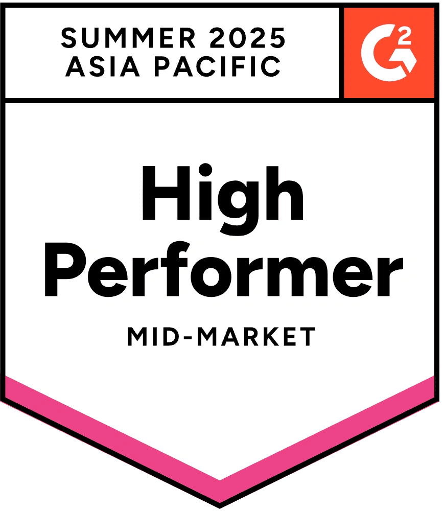 ZeroBounce is Mid-Market Leader in Asia Pacific in the Email Verification category with G2 for the Summer of 2025.