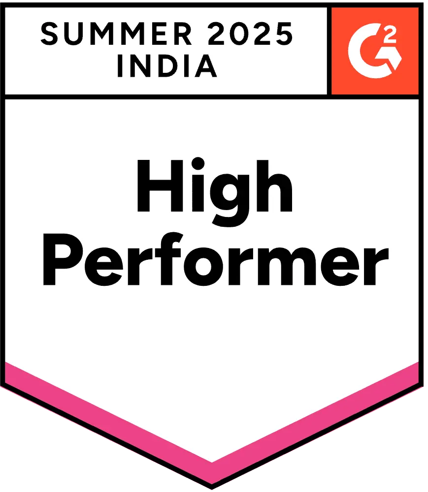 ZeroBounce is a High Performer in India in the Email Verification category with G2 for the Summer of 2025.