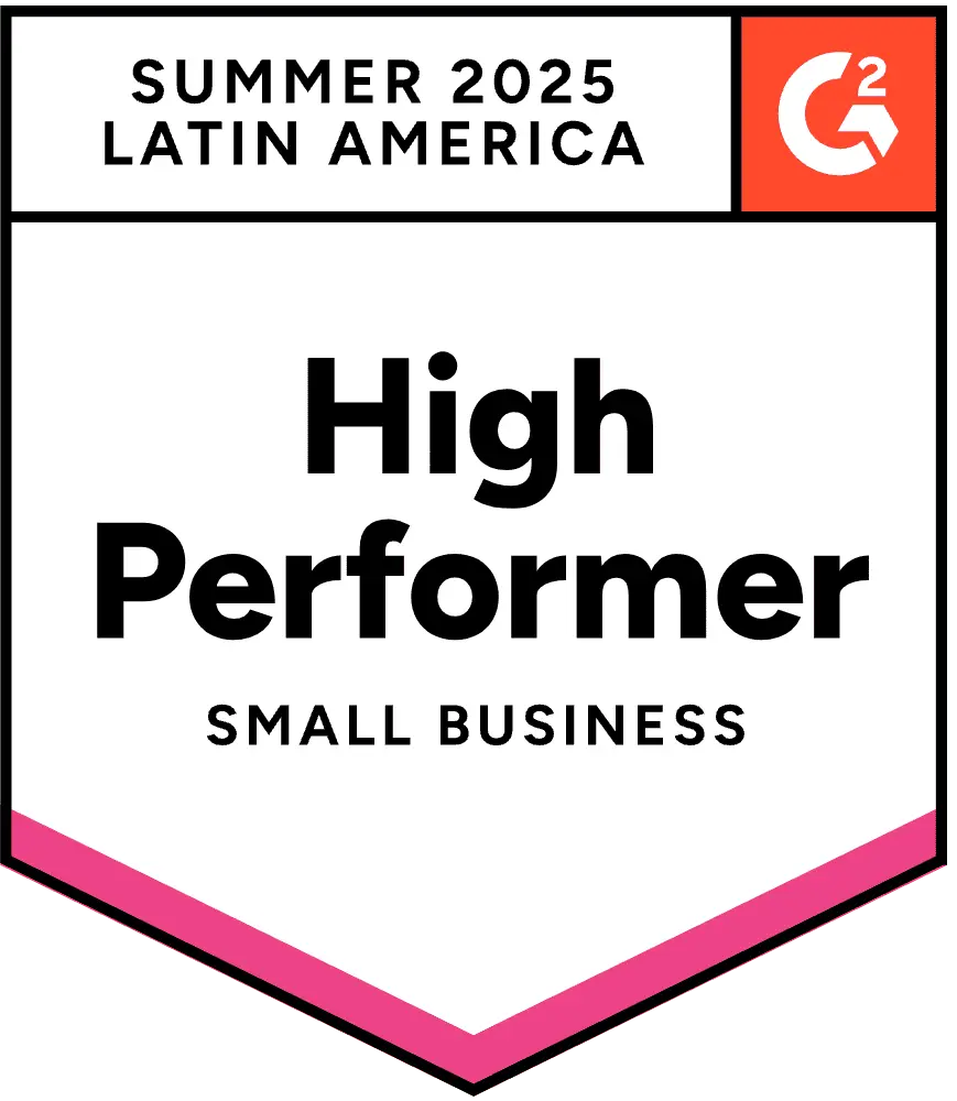 ZeroBounce es un Alto Desempeño en Pequeñas Empresas en América Latina en la categoría de Verificación de Correos Electrónicos con G2 para el Verano de 2025.