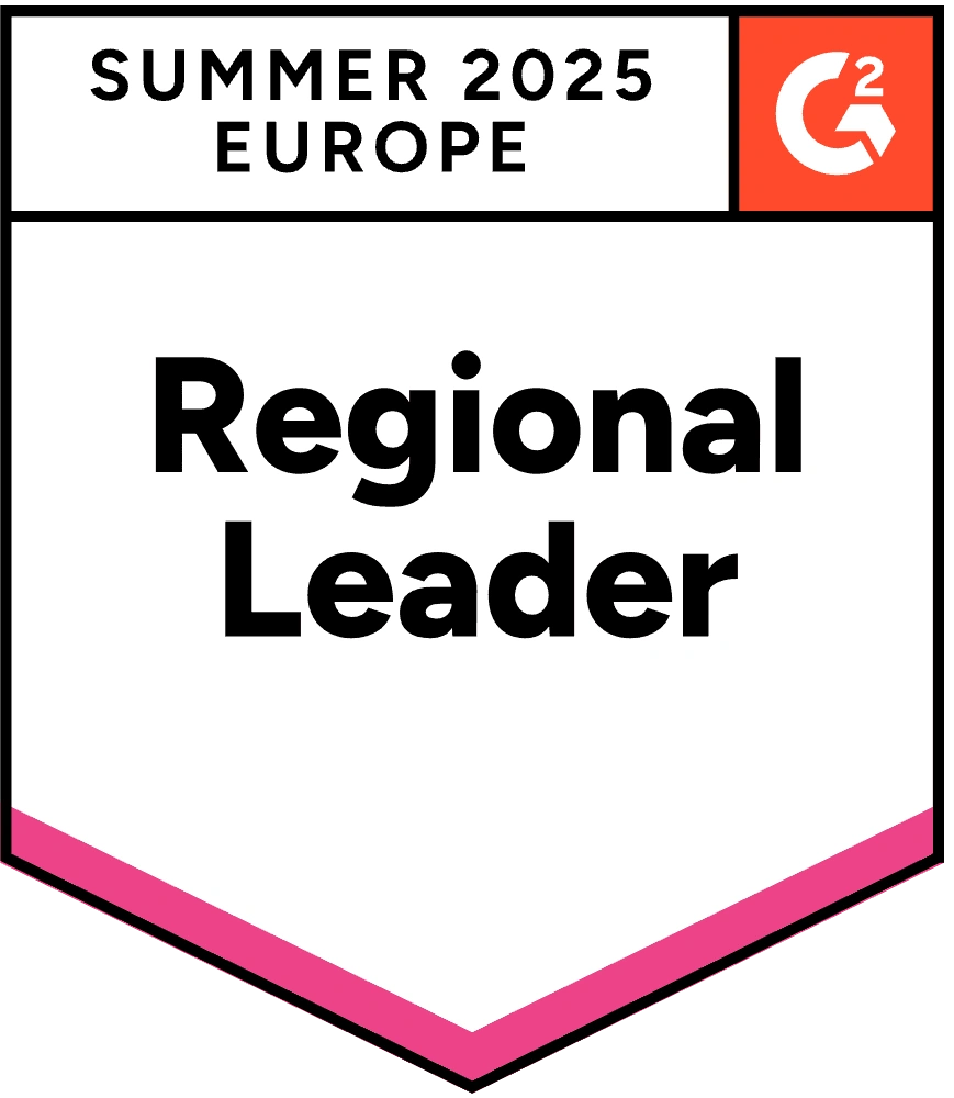 ZeroBounce is Leader in Europe in the Email Verification category with G2 for the Summer of 2025.
