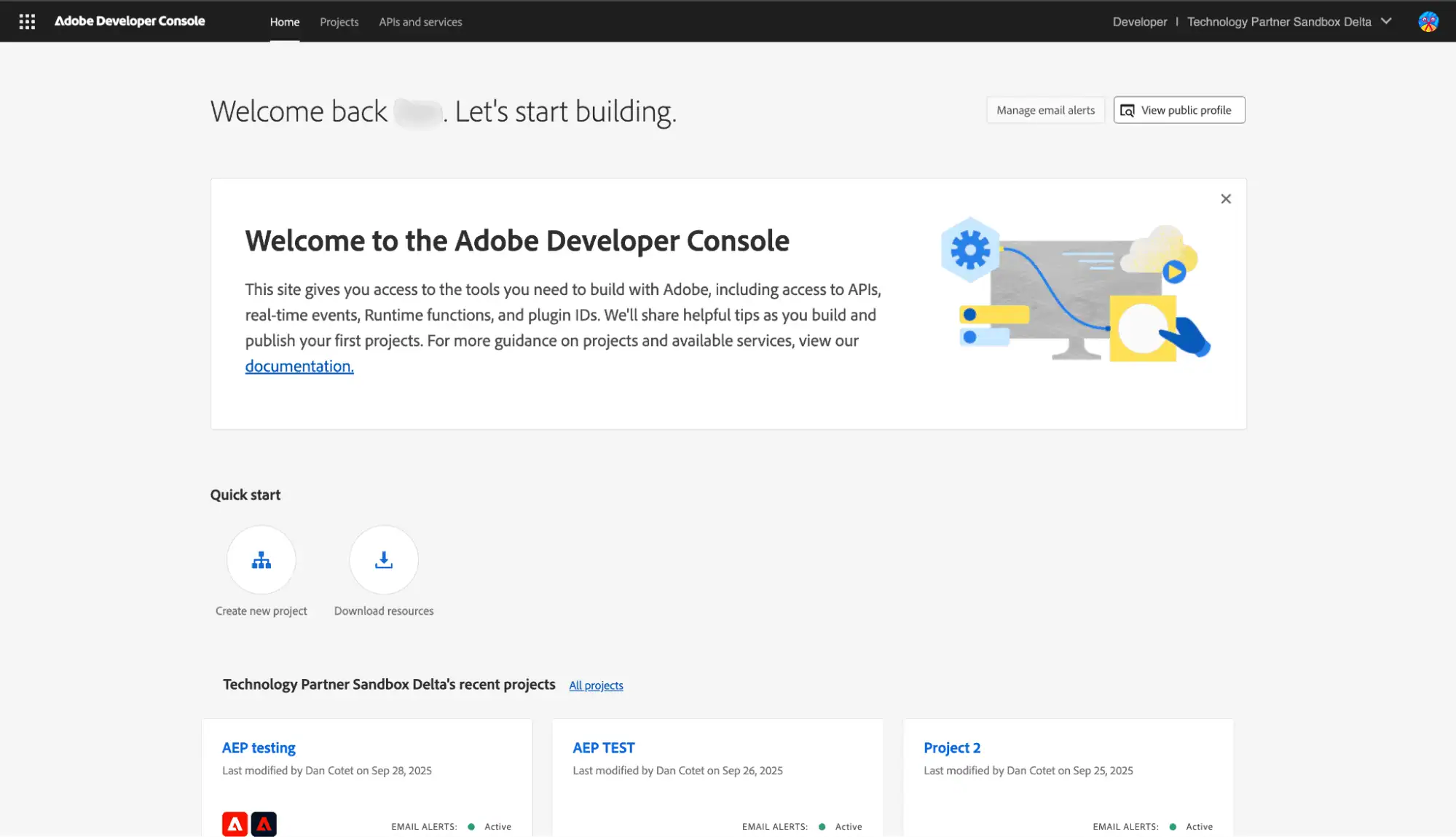 Adobe Developer Console