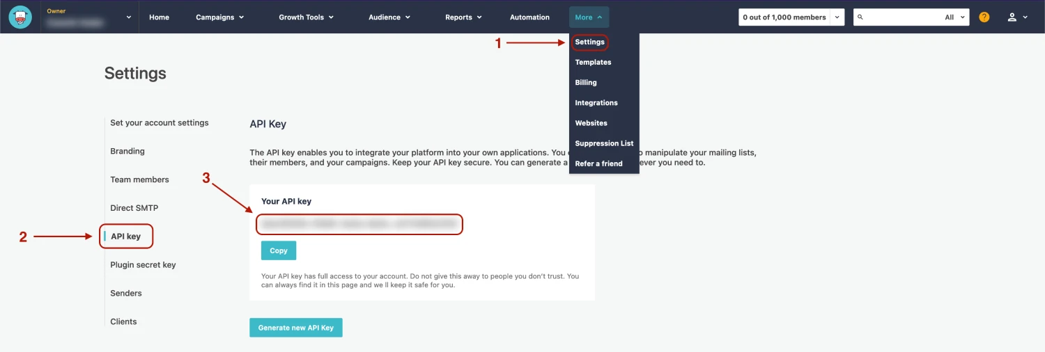 Una lista de etiquetas de Moosend que destaca que los contactos de correo electrónico deben tener etiquetas asociadas.