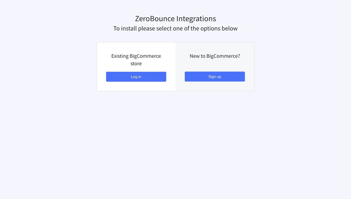 Enlace de redirección a BigCommerce
