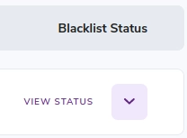 Flecha para expandir estadísticas que muestra todas las listas negras que se han escaneado