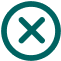 A circled x