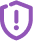 An alert icon representing abuse emails