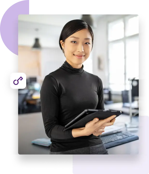 Logos for SOC 2 compliance, SOC 2 Type 2 compliance, ISO 27001 certification as well as CCPA, GDPR, and Data Privacy Framework (DPF) compliance