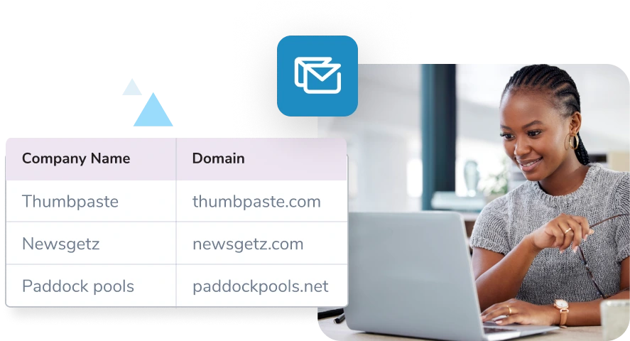 Woman cleaning her list on a laptop with the ,[object Object], API