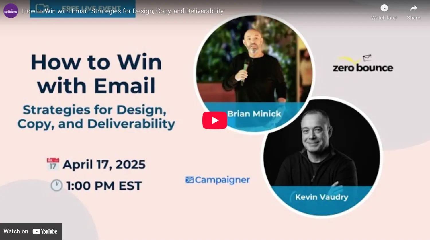 A video player with a play button and a progress bar.