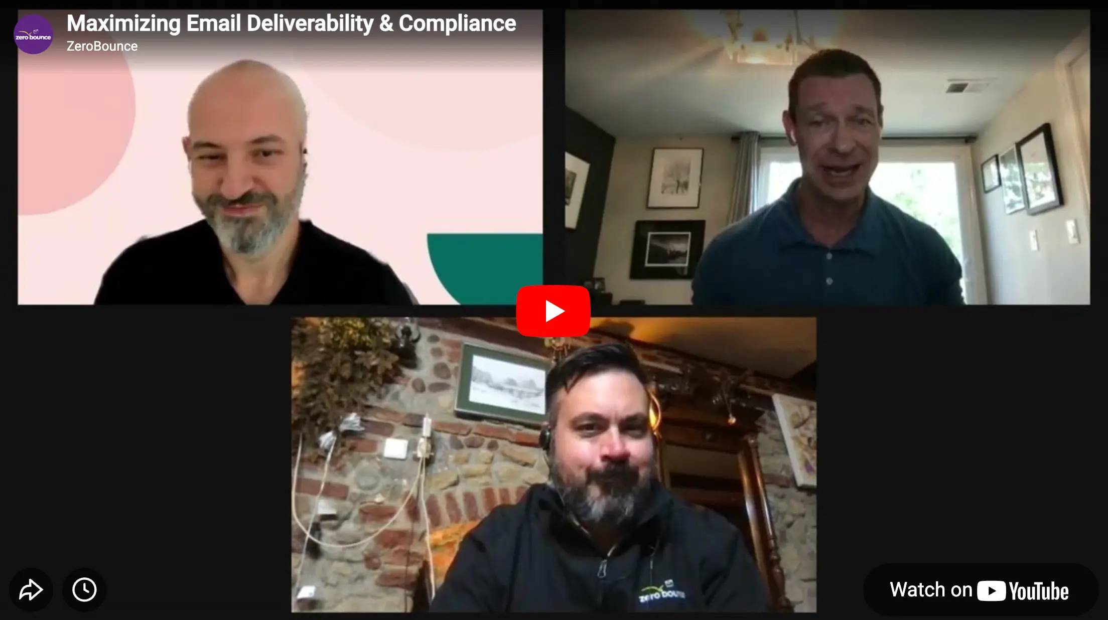 A video player with a play button and a progress bar.