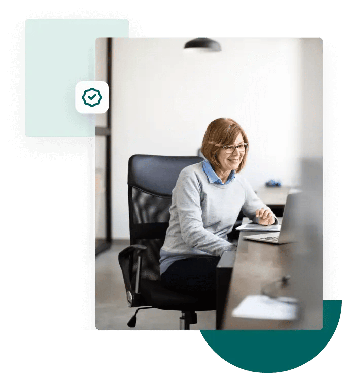 Smiling woman happy with how easy it is to upload a list to the ZeroBounce bulk email checker