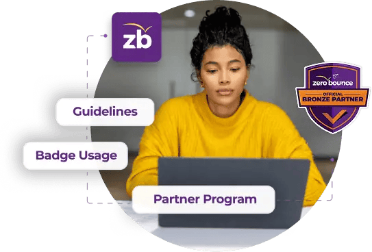 ZeroBounce Agency Bronze Partner Badge usage guidelines