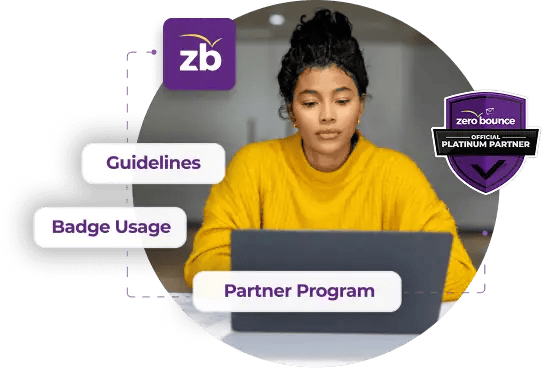 ZeroBounce Agency Platinum Partner Badge usage guidelines