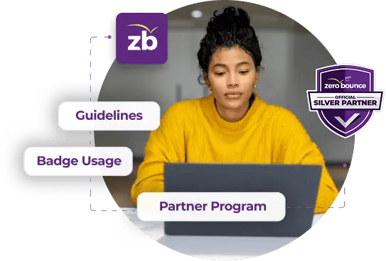 ZeroBounce Agency Silver Partner Badge usage guidelines