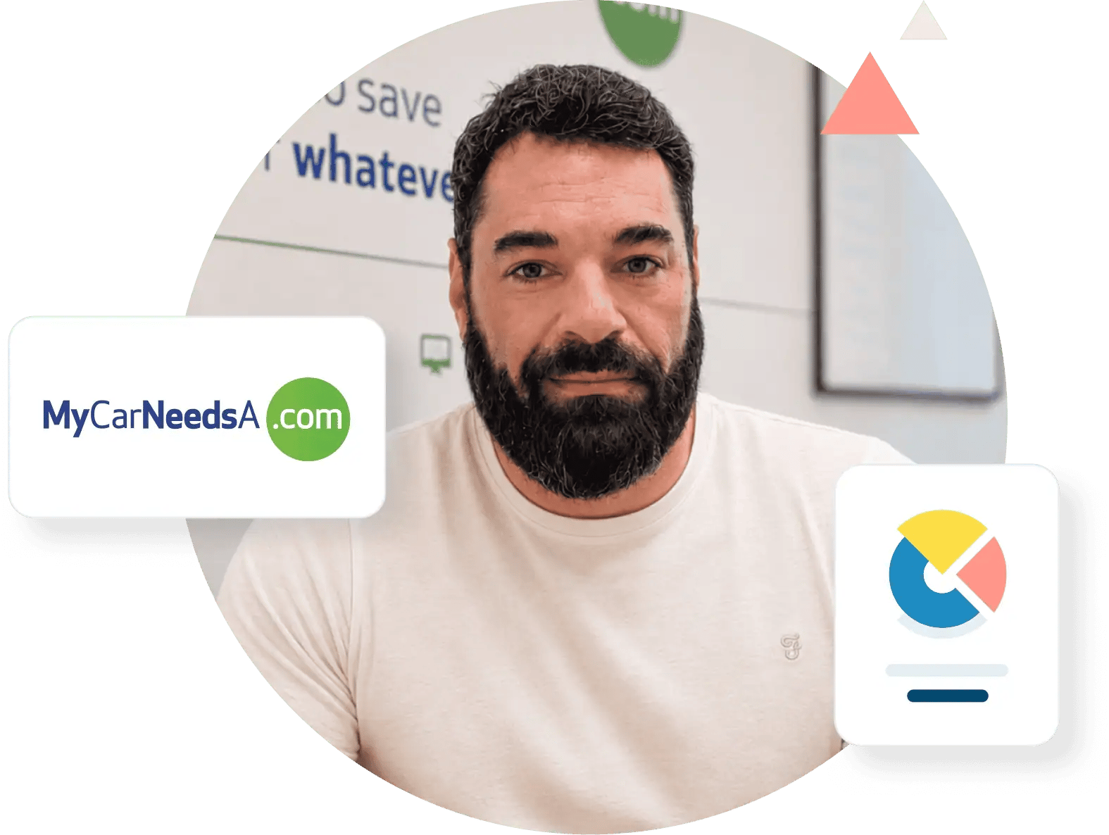 Connor Canavan of MyCarNeedsA.com on header stating how the automotive comparison platform cut hard bounces by 81% with ZeroBounce email validation