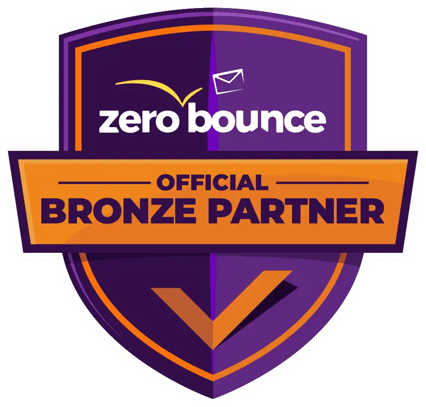 ZeroBounce Official Bronze Partner Badge