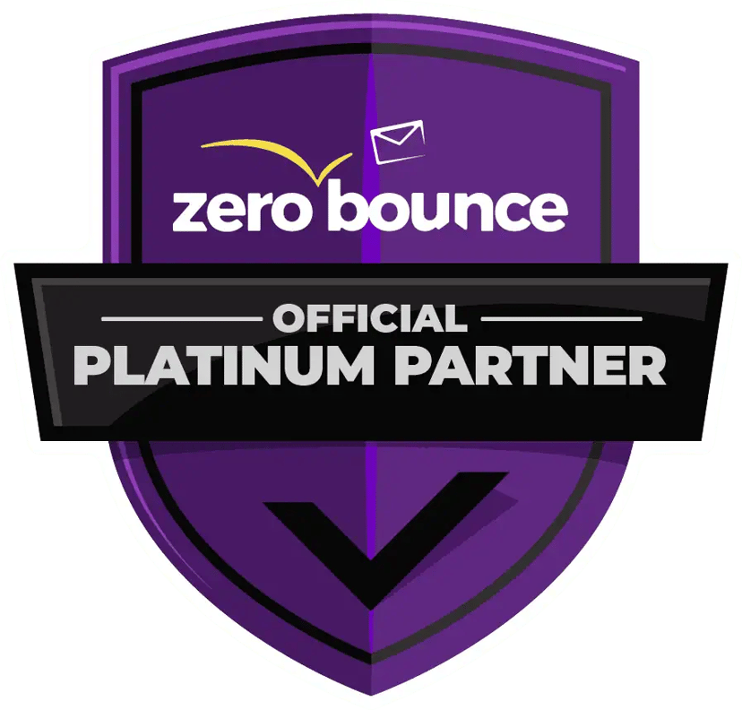 ZeroBounce Official Platinum Partner Badge