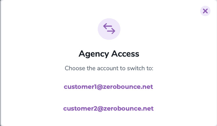 Agency Access & Account Switching
