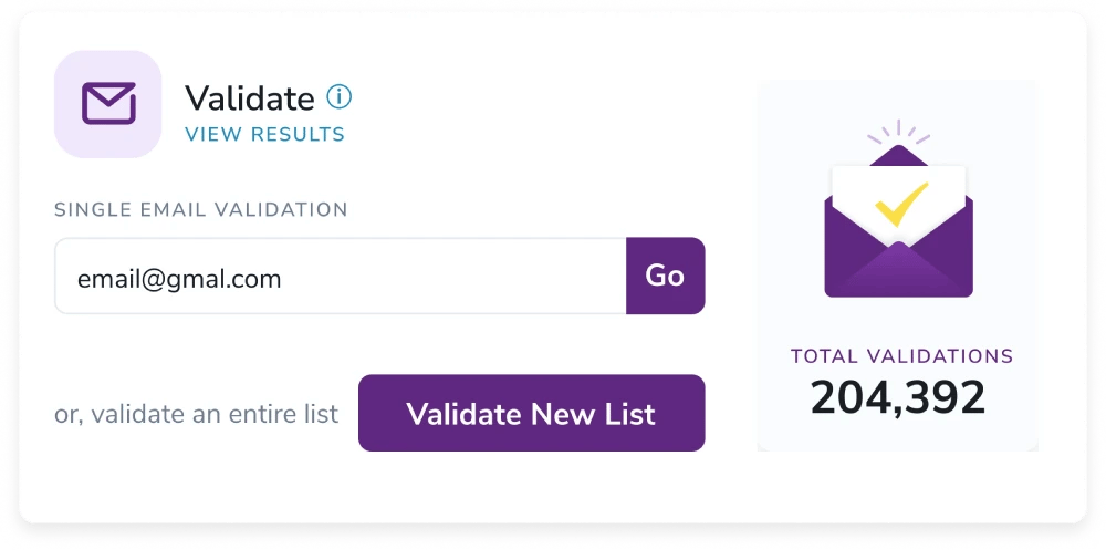ZeroBounce email verification tool for single email addresses