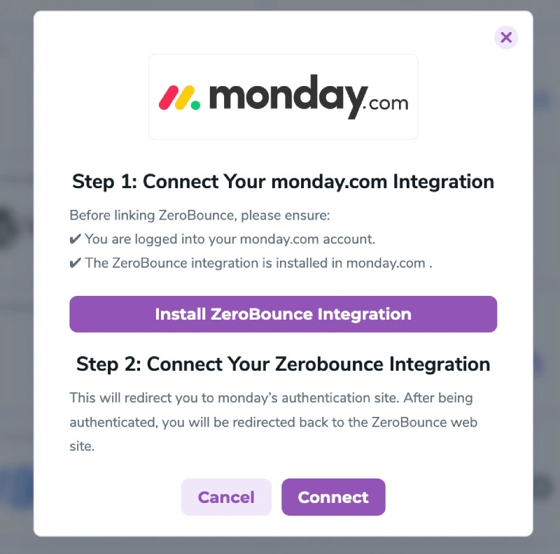 Redirect pop-up modal