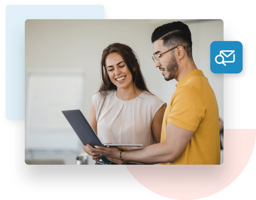 Business partners reading the ZeroBounce docs to get started with the email verification API