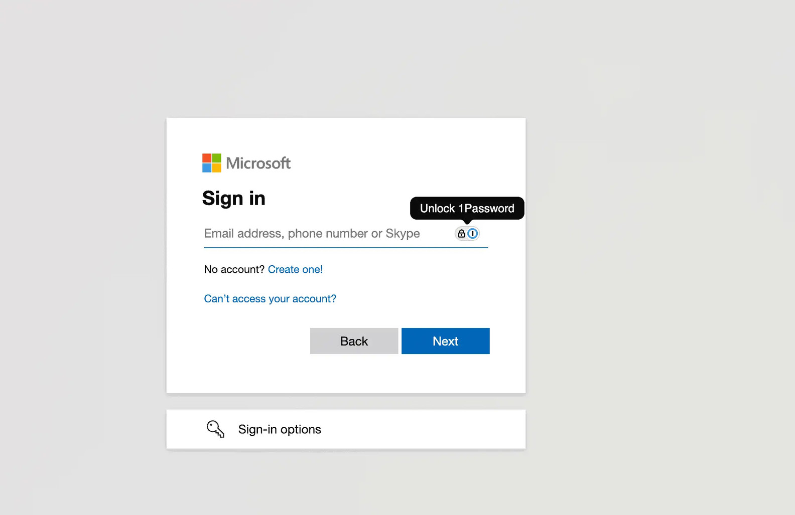 Seleccionar esta opción redirigirá al usuario al inicio de sesión de Outlook. Inserte sus detalles de cuenta y haga clic en siguiente