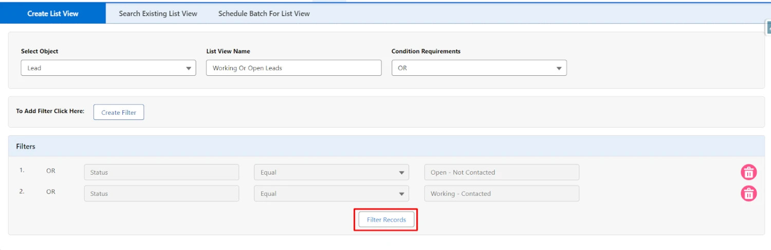 Haga clic en 'Crear filtro' nuevamente si desea una nueva apariencia