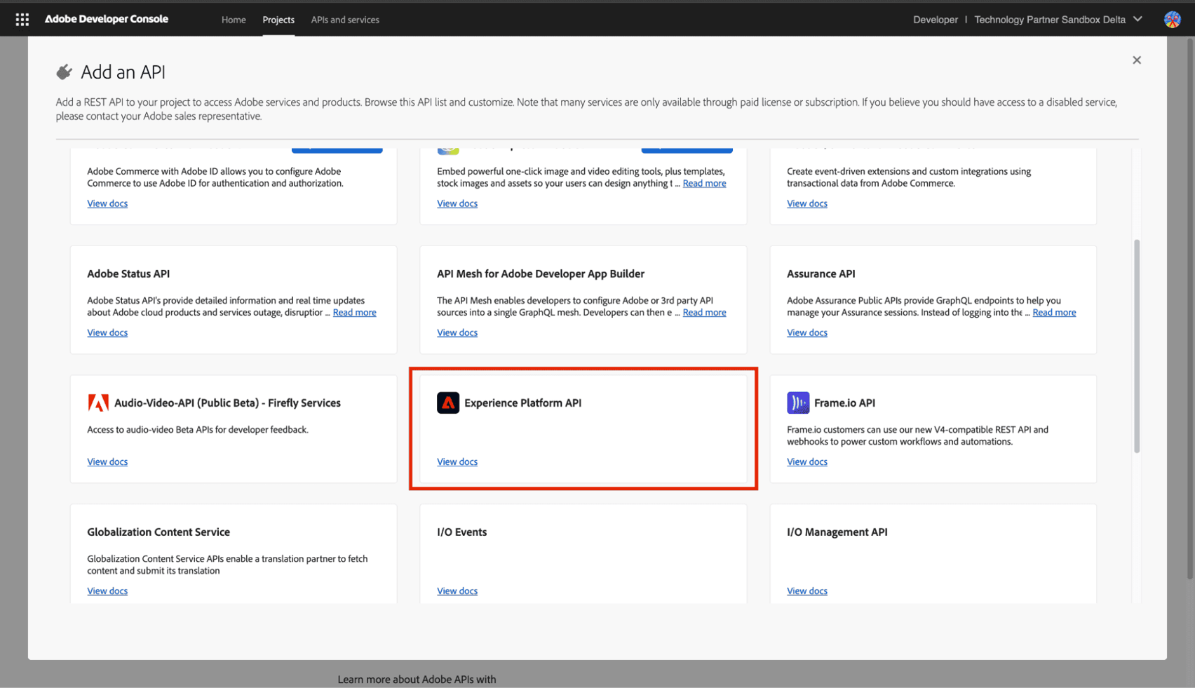 Experience Platform API