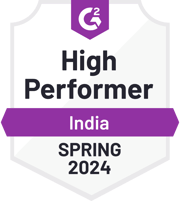 ZeroBounce is a High Performer in India in the Email Verification category with G2 for the Spring of 2024.