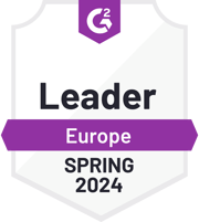 ZeroBounce es un Líder en Europa en la categoría de Verificación de Correo Electrónico con G2 para la Primavera de 2024.