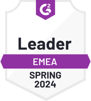 ZeroBounce es un Líder en Europa, Medio Oriente y África en la categoría de Verificación de Correo Electrónico con G2 para la Primavera de 2024.