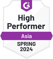ZeroBounce is a High Performer in Asia in the Email Verification category with G2 for the Spring of 2024.