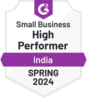 ZeroBounce is a Small Business High Performer in India Email Verification category with G2 for the Spring of 2024.