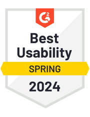 ZeroBounce earned a G2 badge for Best Usability product in the Usability Index rating in the Email Verification category.