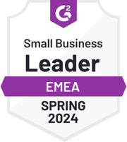 ZeroBounce is a Small Business Leader in Europe, the Middle East and Africa in the Email Verification category with G2 for the Spring of 2024.
