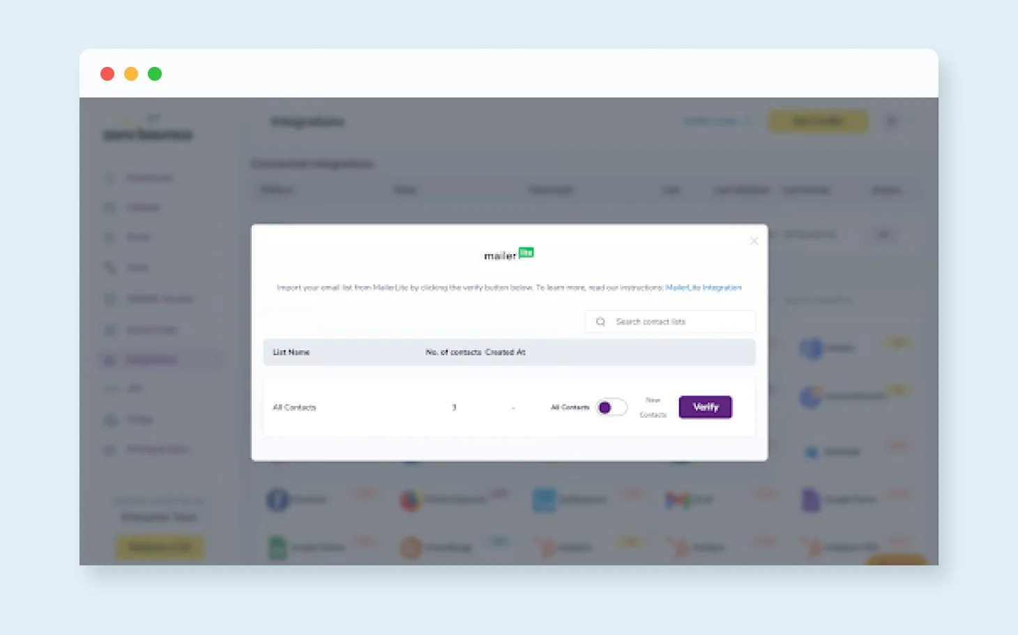 A MailerLite email list made available in ZeroBounce for quick ,[object Object]