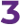Number 3 Icon