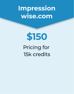 Blue background with text “NeverBounce, $2,250 - NeverBounce pricing for 750,000 credits