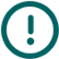 A circled exclamation point