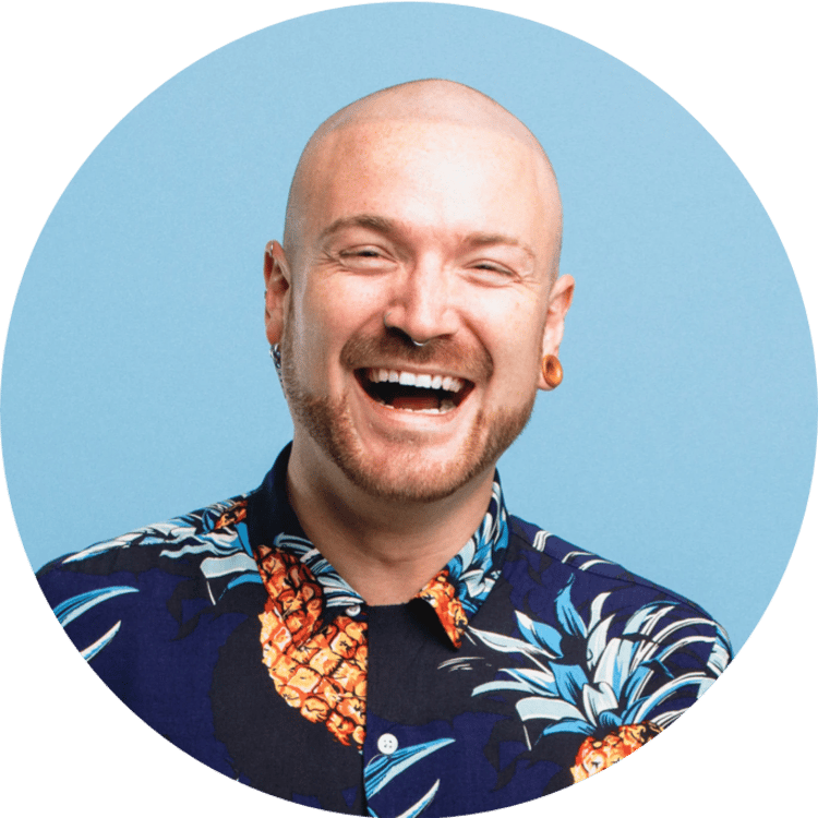 Joyful man discovers ZeroBounce email validation to help with clean emails