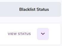Arrow for Expanding Stats showing all the blacklists that have been scanned