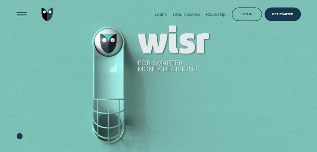 copy small business homepage of Wisr stating for smarter money decisions.