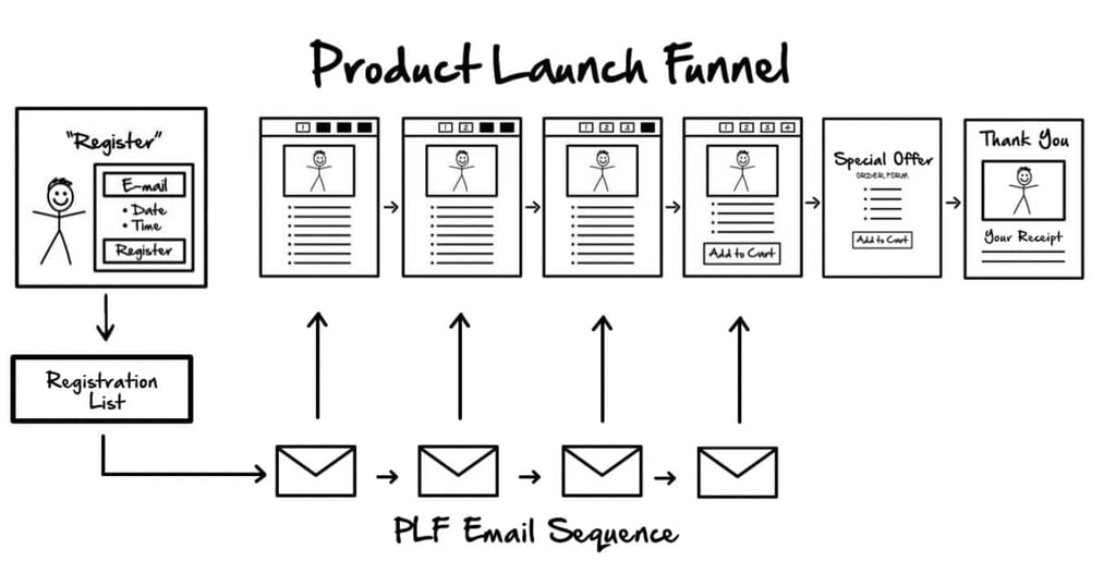 product launch funnel image