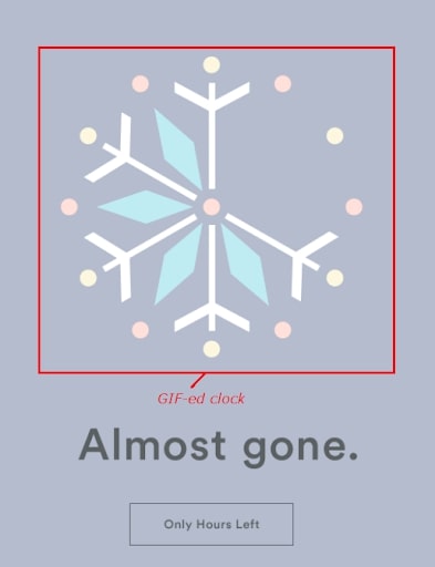 Ann Taylor email using GIF.