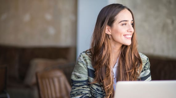 This woman is beaming from all of the good things that resulted from starting an email newsletter the right way.