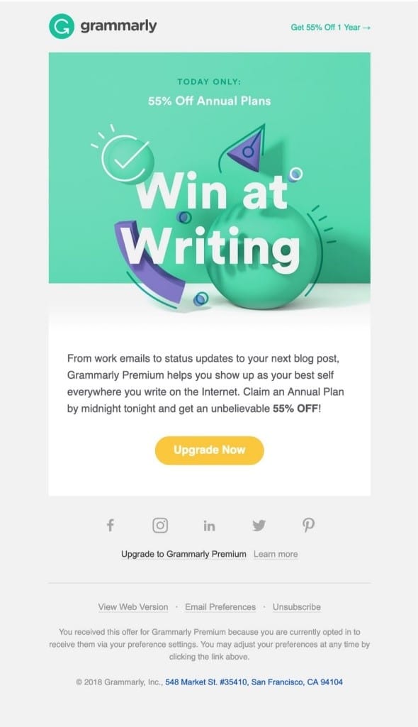 grammarly email marketing